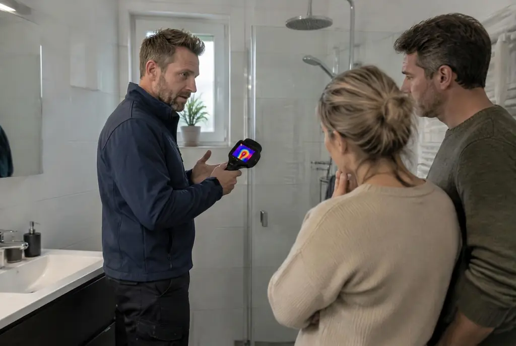 Lekdetectie Alblasserdam – specialist legt bevindingen uit aan bewoner